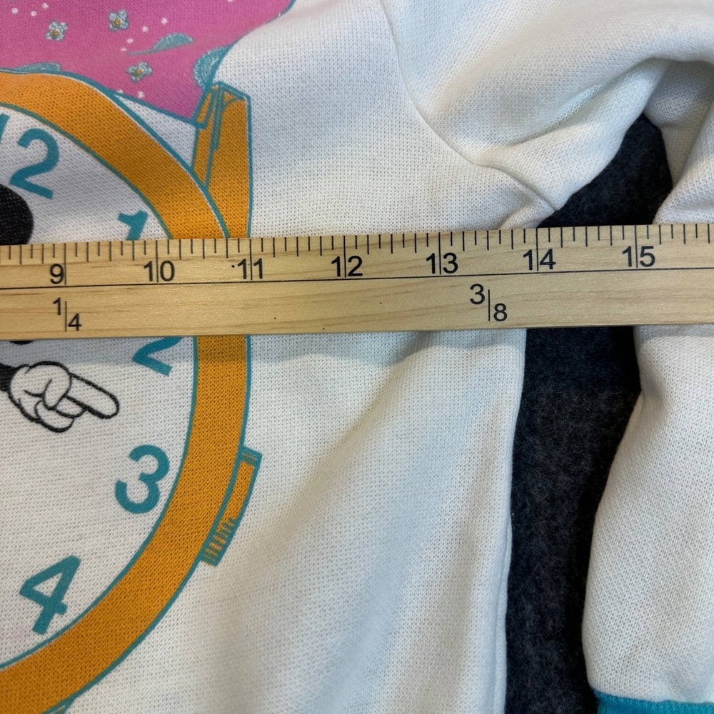 Vintage Disney Jog Togs Mickey Mouse Watch Graphic Sweatshirt USA Made 6X Large - Picture 11 of 16